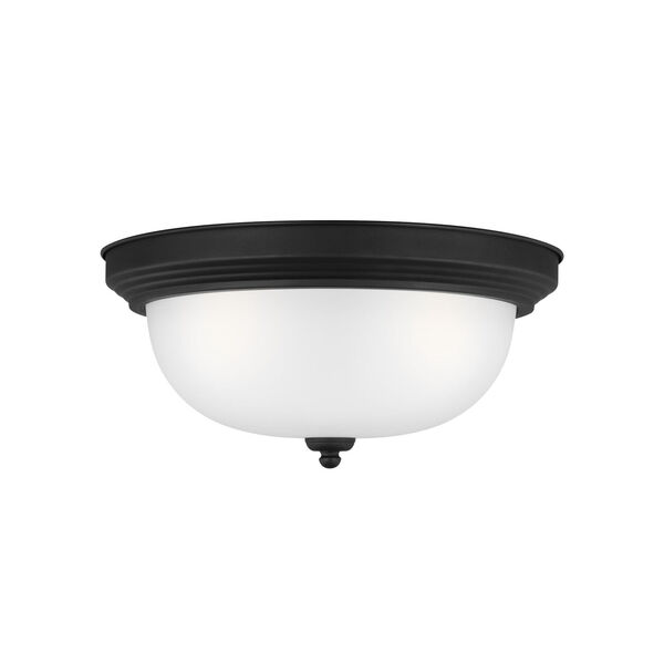 Geary Midnight Black Three-Light Ceiling Flush Mount without Bulbs, image 1