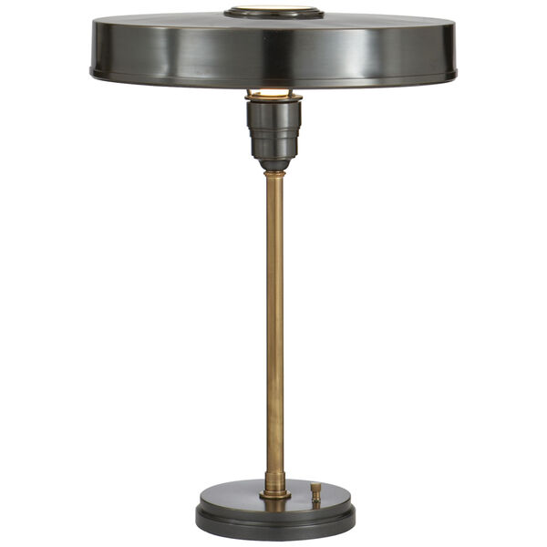 Carlo Table Lamp in Bronze and Hand-Rubbed Antique Brass by Thomas O'Brien, image 1