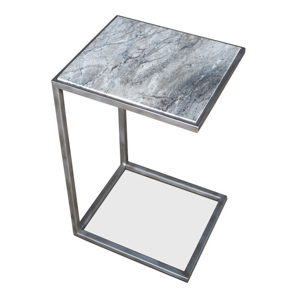 Silver 14-Inch Marble Top Laptop Table, image 11