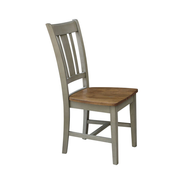 San Remo Hickory and Stone Splatback Chair, image 3