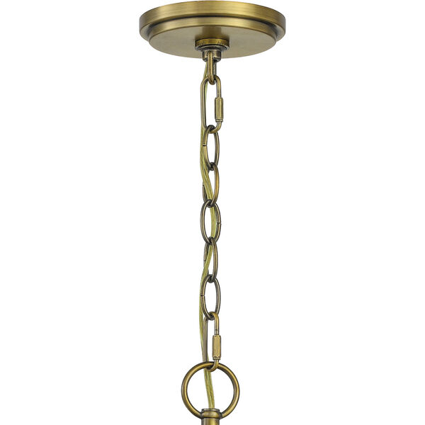 Joules Aged Brass Five-Light Chandelier, image 5