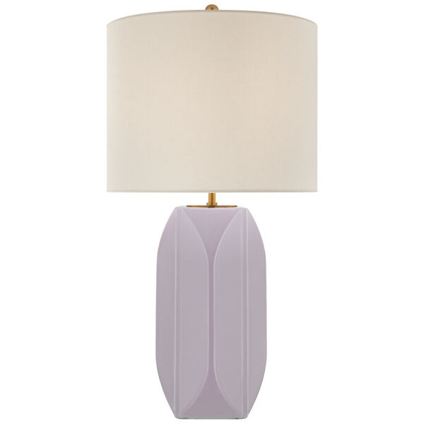 Carmilla Medium Table in Lilac with Linen Shade by kate spade new york, image 1