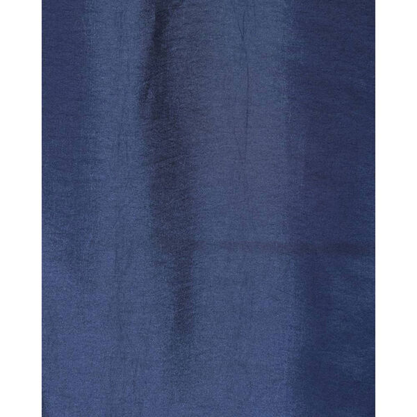 Navy Blue Grommet Blackout Faux Silk Taffeta Single Panel Curtain 50 x 120, image 6