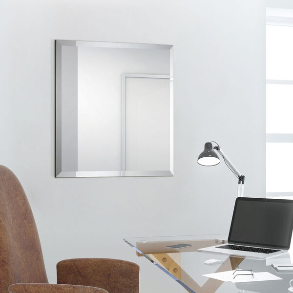 Frameless Clear 24 x 24-Inch Square Wall Mirror, image 6