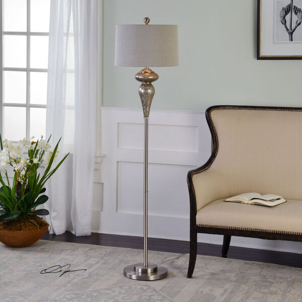 Vercana Nickel One-Light Floor Lamp, Set of 2, image 2