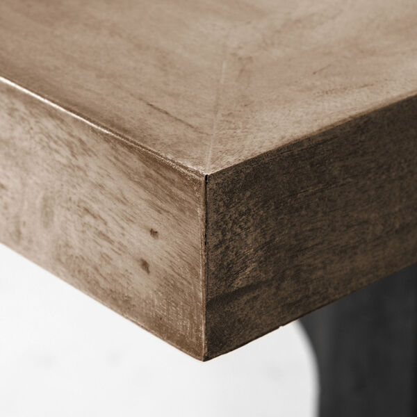 Araxi Brown Rectangular Solid Wood Top Dining Table, image 5