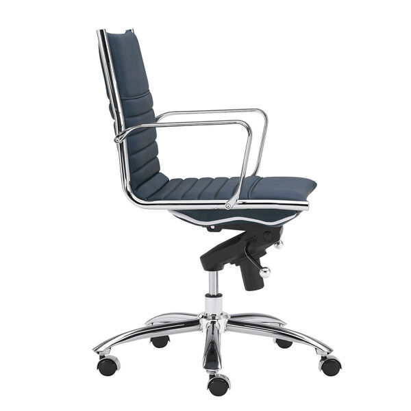 Dirk Blue 27-Inch Low Back Office Chair, image 3