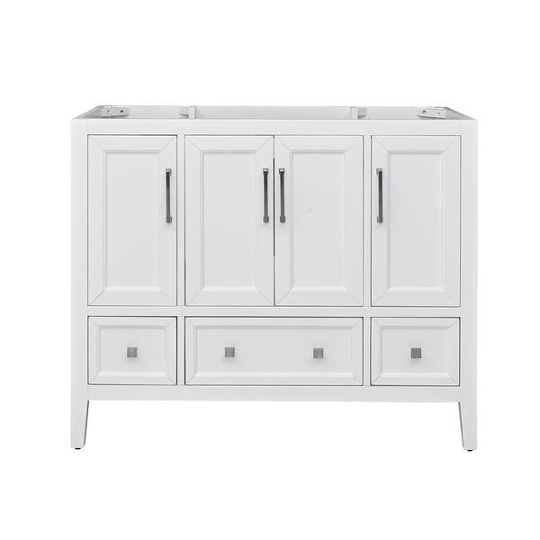 Everette White 42-Inch Vanity Cabinet, image 1