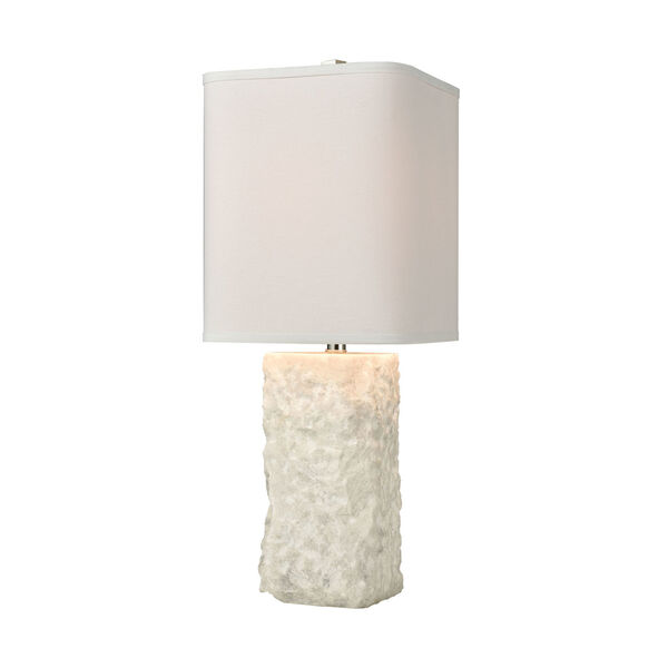 Shivered Stone White One-Light Table Lamp, image 1