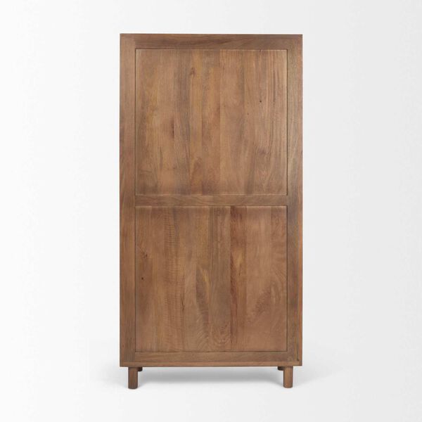 Astrid Brown Solid Wood Armoire, image 4