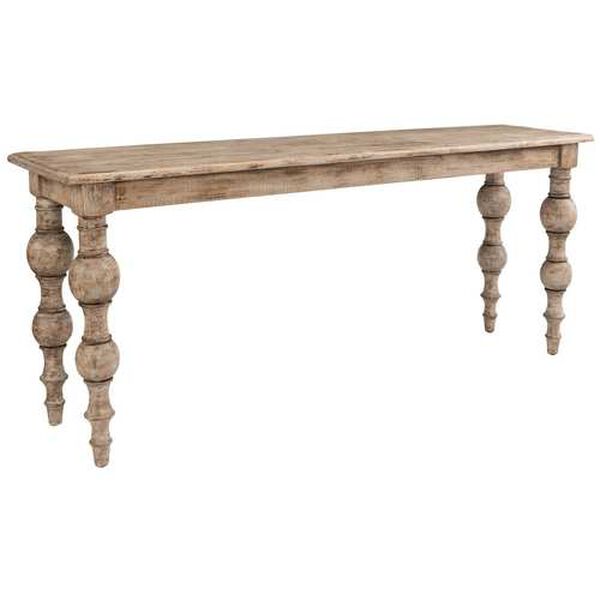 Kinsey White and Beige Console Table, image 4