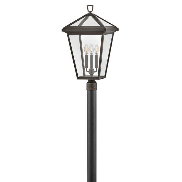 Alford Place Oil Rubbed Bronze Three-Light Large LED Post Mount, image 1