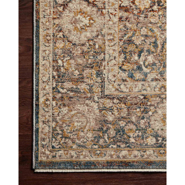 Lourdes Charcoal and Ivory Rectangle: 5 Ft. 3 In. x 7 Ft. 9 In. Rug, image 3