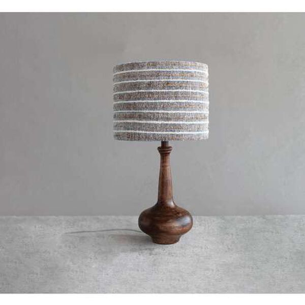 Natural One-Light Mango Wood Table Lamp, image 2