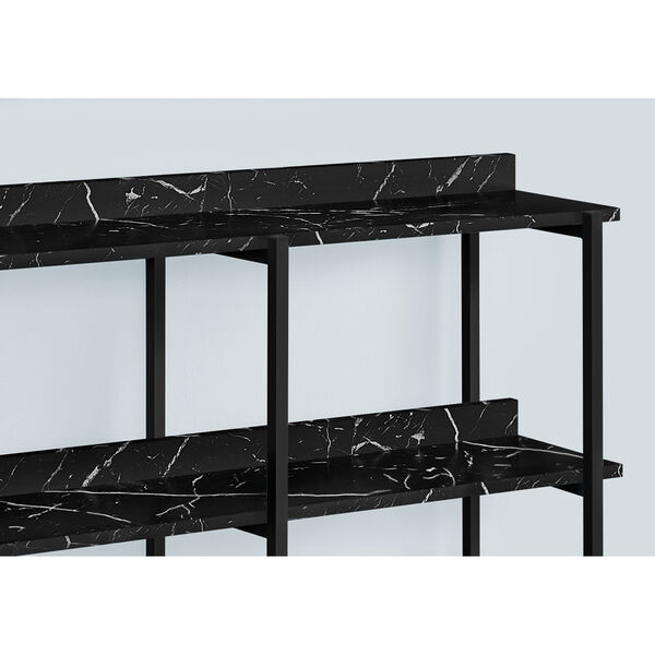 Black Marble Console Accent Table, image 3