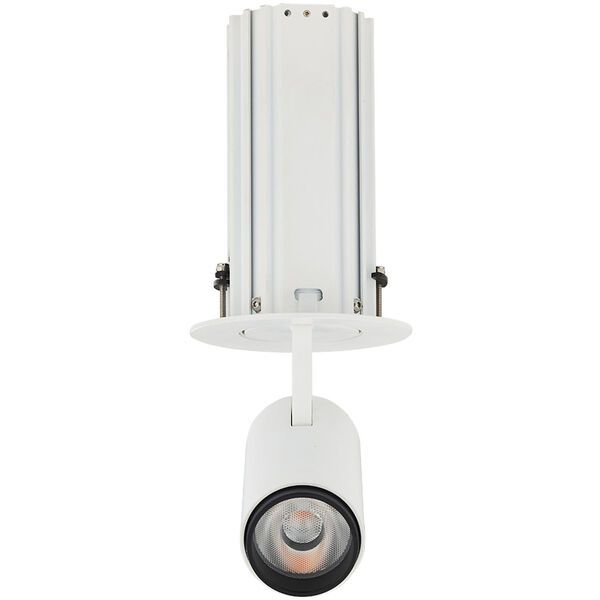 Telescopica White Six-Inch Adjustable LED Recessed Spotlight, image 3