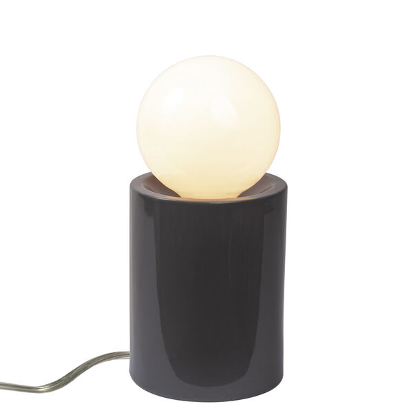 Portable One-Light Short Pillar Table Lamp, image 1