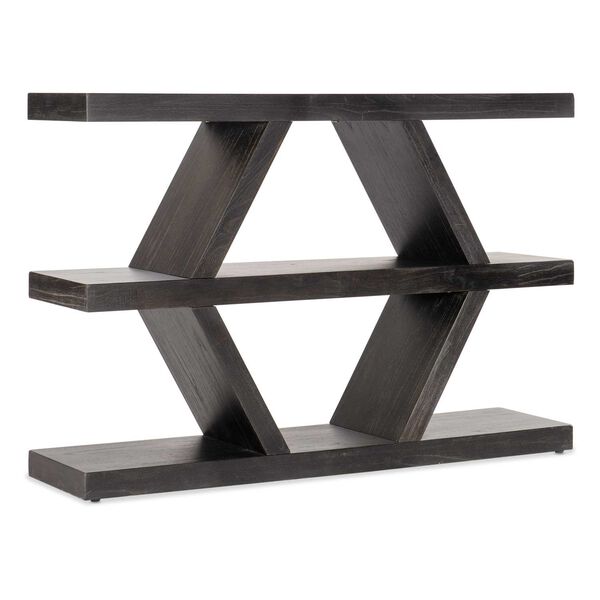 Commerce and Market Dark Natural Geo Lines Console Table, image 1