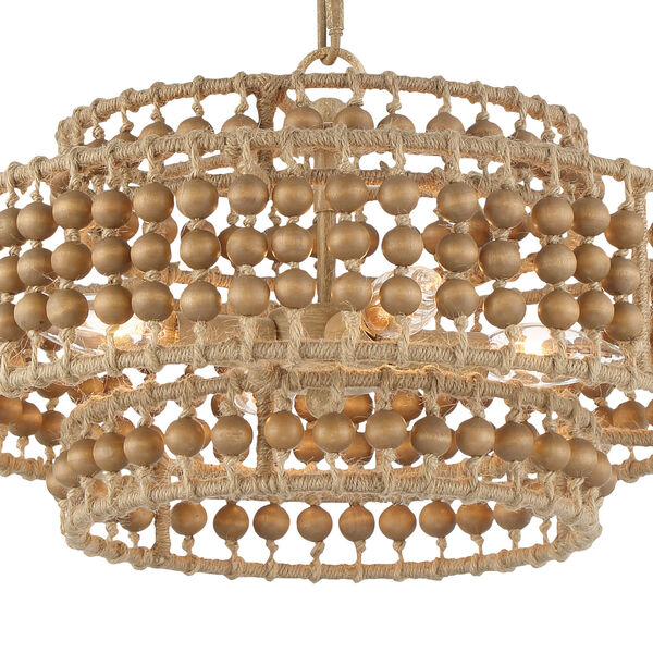 Silas Burnished Silver Three-Light Chandelier Convertible to Semi-Flush Mount, image 6