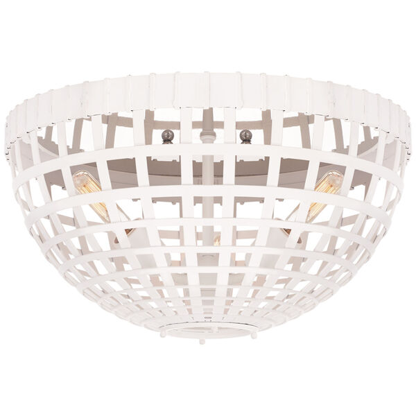 Mill Small Flush Mount in Plaster White by AERIN, image 1