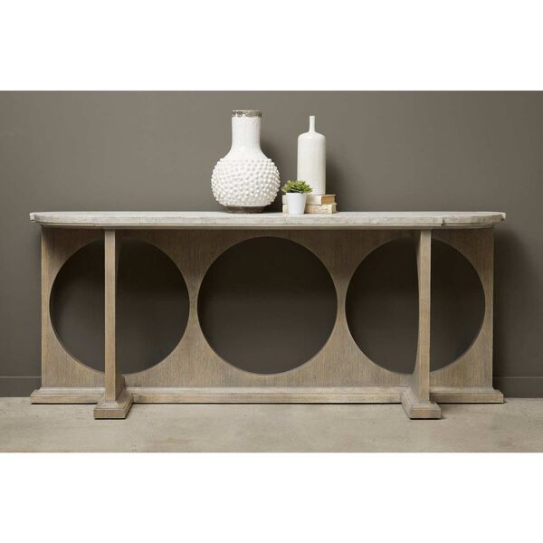 Pulaski Accents Gray Modern Entryway Console Table with Concrete Top, image 3