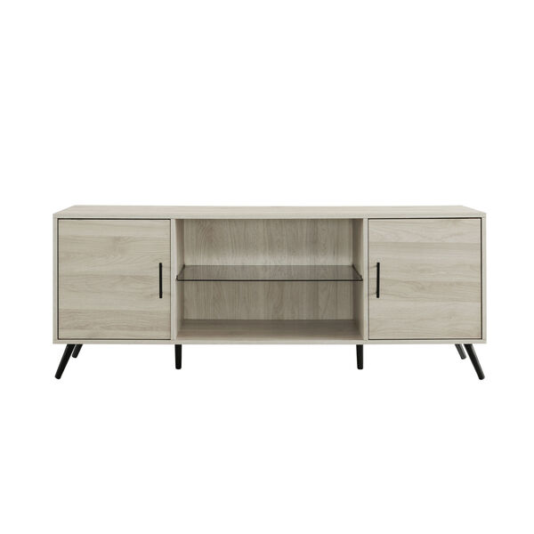 Nora Birch TV Stand with Two Door, image 1