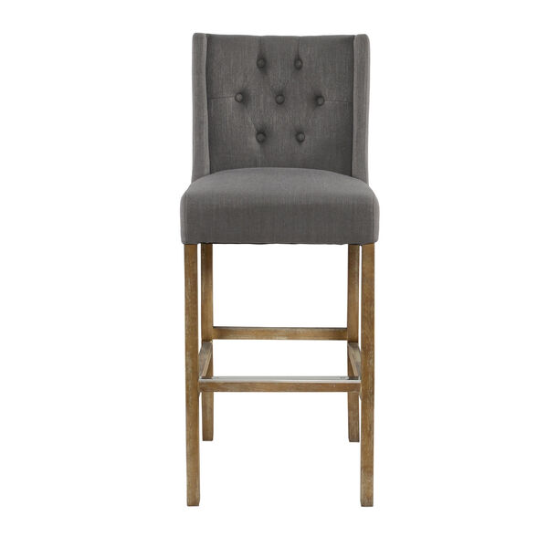 Maddy Tufted Grey 30 In. Bar Stool, image 2