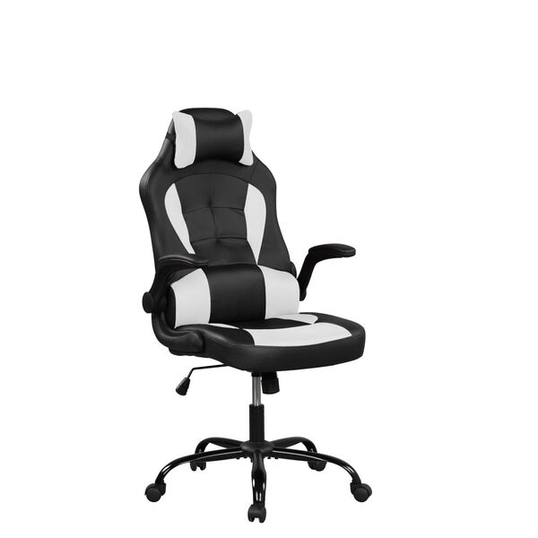 Victor White Gaming Office Chair with Faux Leather, image 4