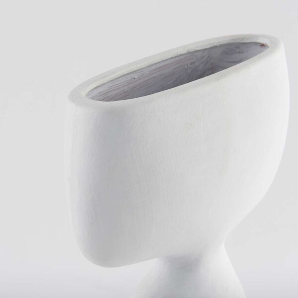 Rylee White Ceramic Vase, image 6