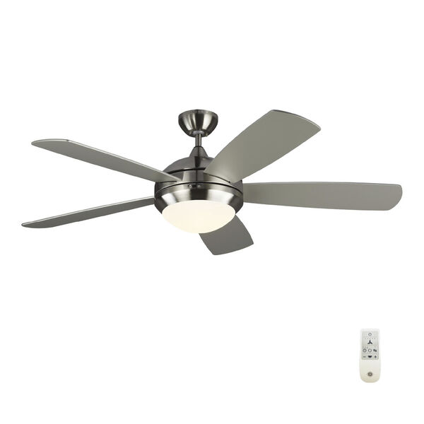 Discus Brushed Steel 52-Inch Smart LED Ceiling Fan, image 2