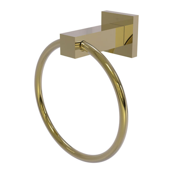 Montero Unlacquered Brass Four-Inch Towel Ring, image 1