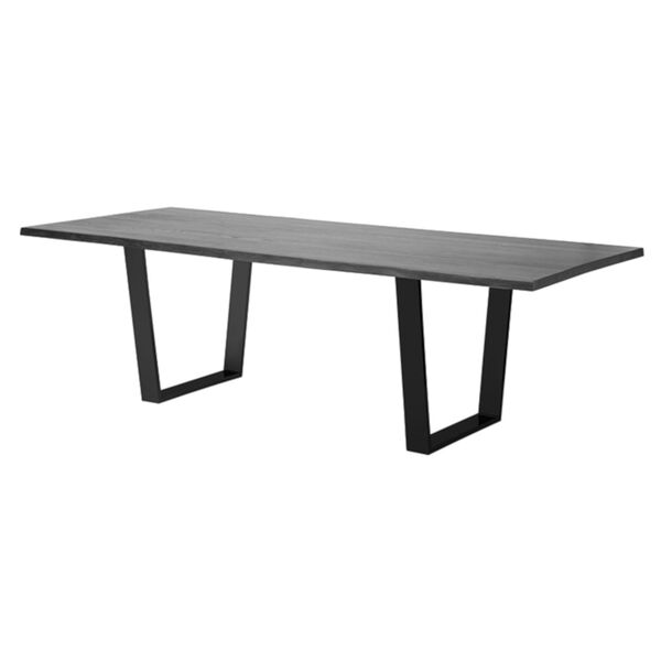 Versailles Oxidized Gray and Black 78-Inch Dining Table, image 1
