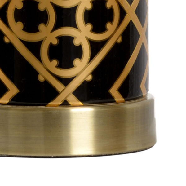 King Black and Metallic Gold One-Light Table Lamp, image 2