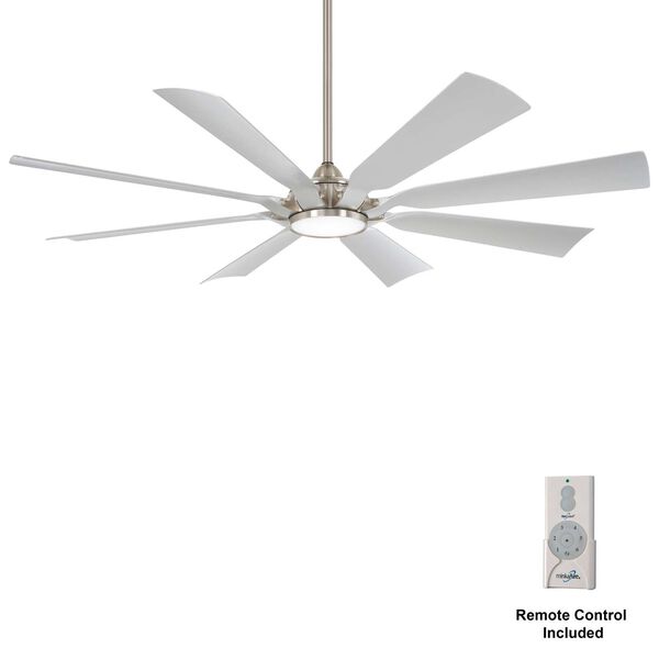 Future Brushed Nickel 65-Inch Outdoor Ceiling Fan, image 1