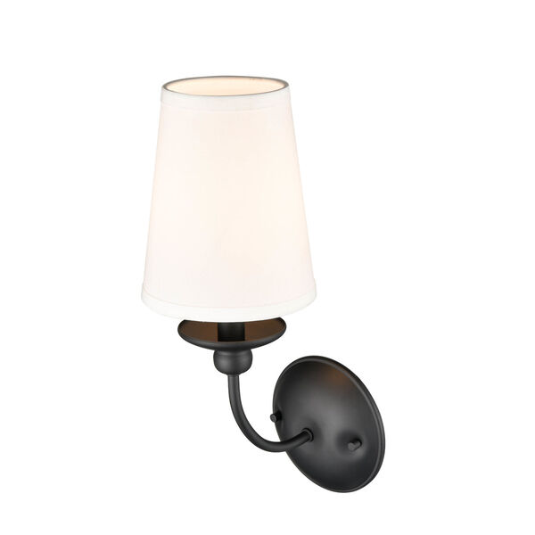 Delvona Matte Black One-Light Wall Sconce, image 6