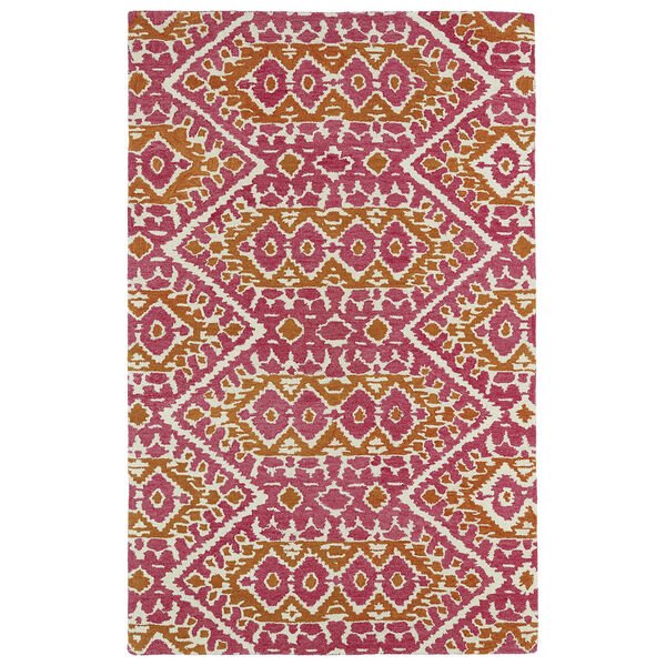 Global Inspirations Pink Hand-Tufted 9Ft. x 12Ft. Rectangle Rug, image 1