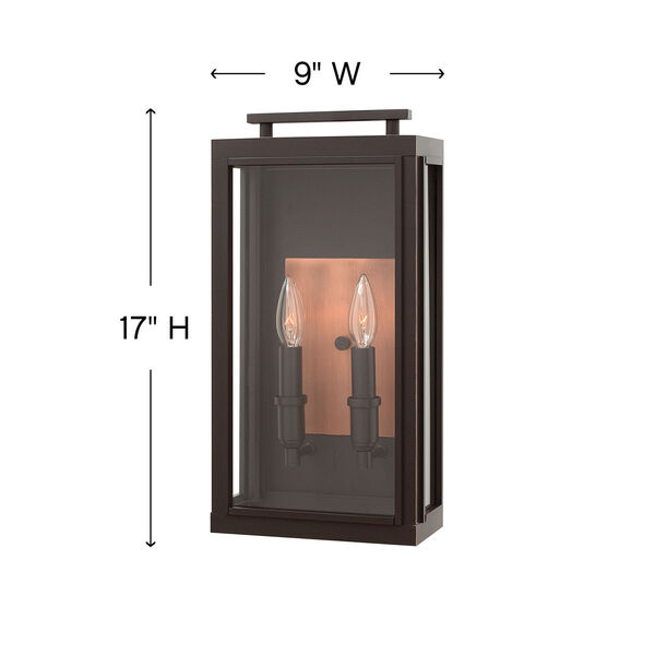 Sutcliffe Oil Rubbed Bronze Two-Light Outdoor Wall Sconce, image 6