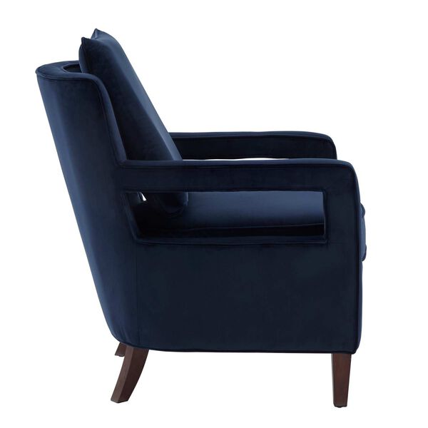 Questa Navy Blue Accent Chair, image 2