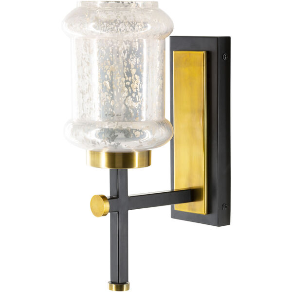 Alvo Gold and Black One-Light Wall Sconces, image 4