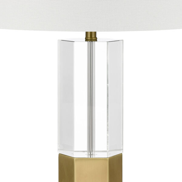 Bodil Clear and Brass 26-Inch One-Light Table Lamp, image 4