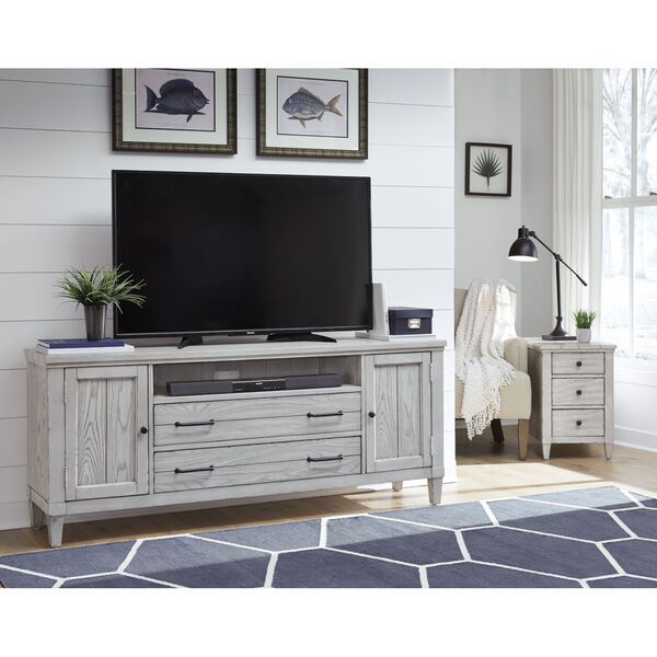 Belhaven Weathered Plank Entertainment Console, image 2