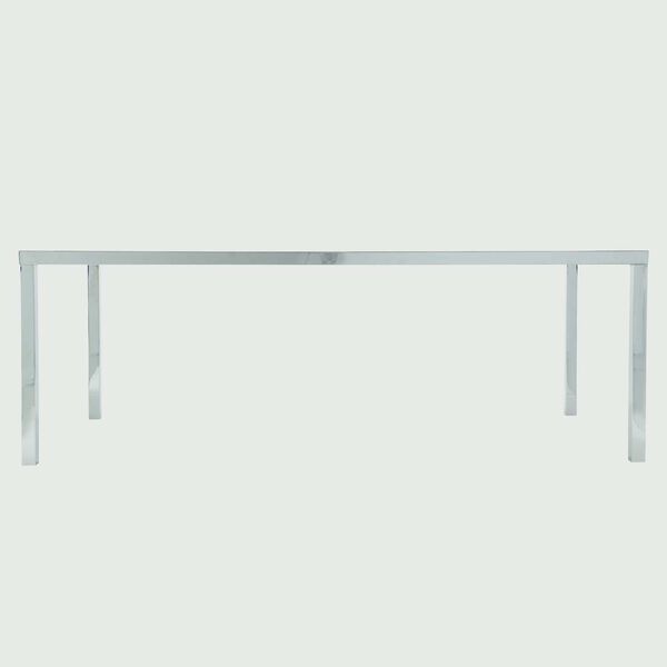 Arcadia Polished Stainless Steel Dining Table, image 3