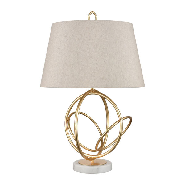 Morely Gold Leaf One-Light Table Lamp, image 2