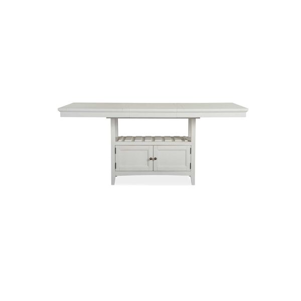 Heron Cove Aged Pewter Counter Table, image 1