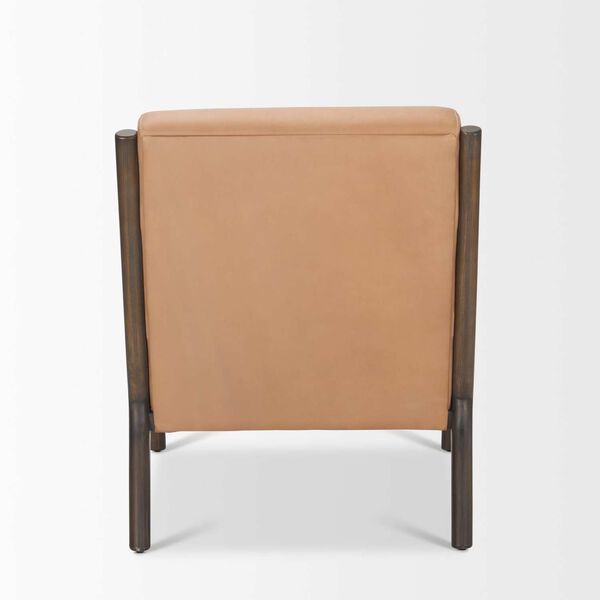 Cashel Tan Genuine Leather Accent Chair, image 4