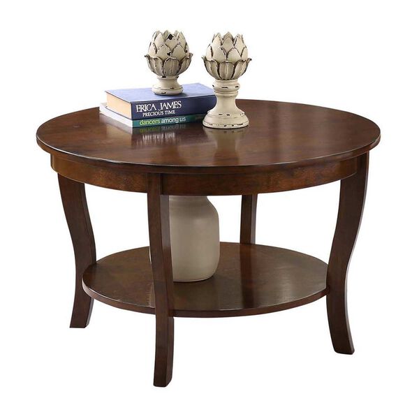 American Heritage Round Coffee Table in Espresso, image 4