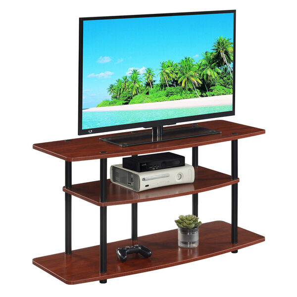 Convenience Concepts Designs2Go 3 Tier Wide TV Stand Cherry/Black
