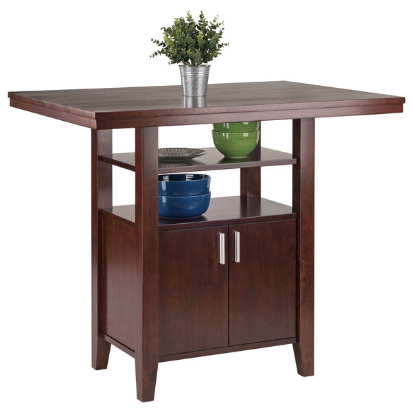 Albany Walnut High Table with Cabinet, image 6