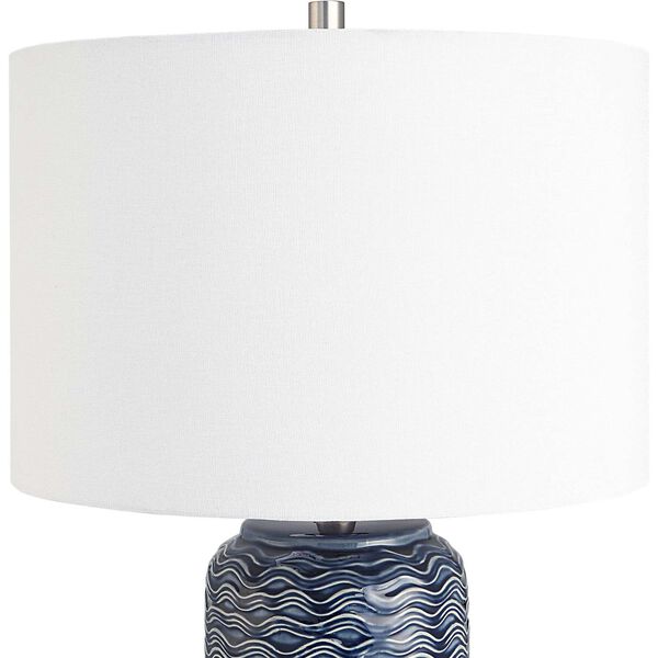 Afton Blue Waves One-Light Table Lamp, image 6