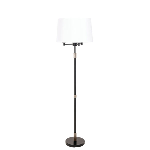 Killington Black and Polished Nickel Seven-Light Floor Lamp, image 1
